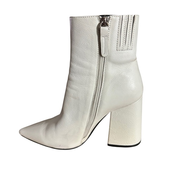 ALIAS MAE HEELED WHITE LEATHER BOOTS - Picture 5 of 10